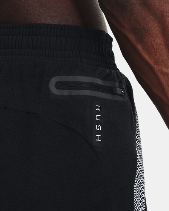 Pantalon UA RUSH™ Fleece Geo pour homme, Black, pdpMainDesktop image number 3